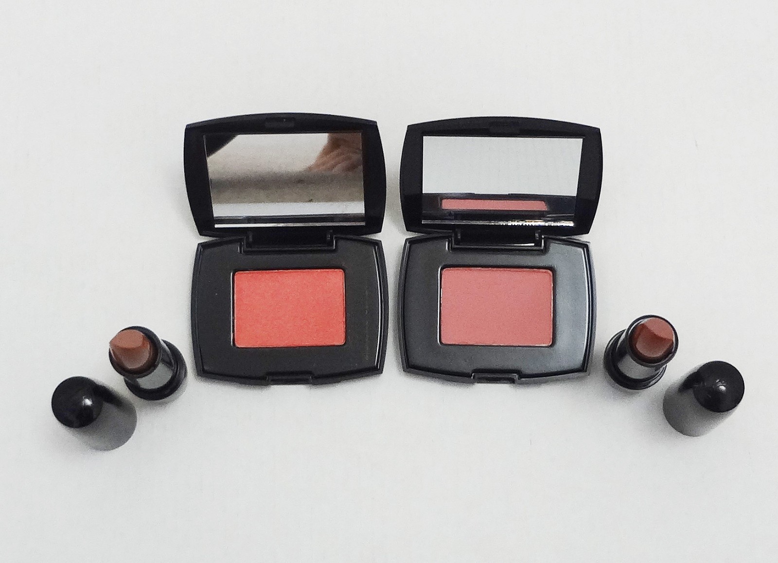 LANCOME Powder Blush 0.088 oz x 2 + Lipstick 0.14 oz x 2 – New