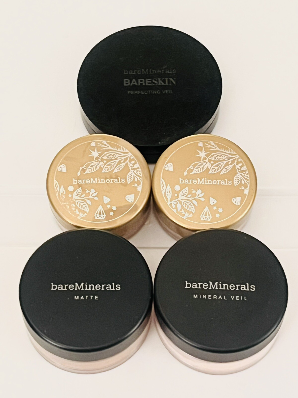 NWOB bareMinerals Lot Of 5: (2)Mineral Veil(2)Blush (1)Matte Foundation-med.deep