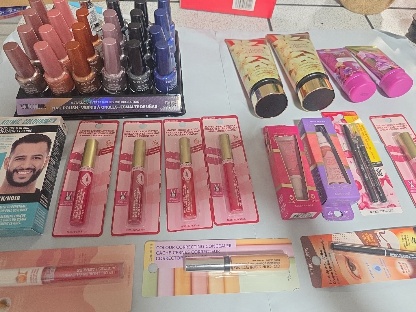 RANDOM BULK Wholesale Mixed Makeup Cosmetics 40 Pcs Lot Kozmic Colors Brand