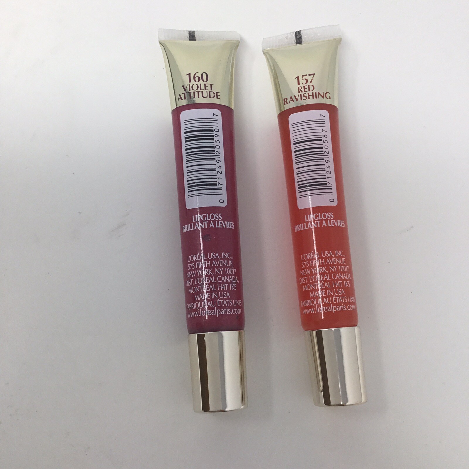 L’oreal 5 Pc Le Gloss Colour Riche Lip Pink Eye Shadow Highlight Contour Deep A3