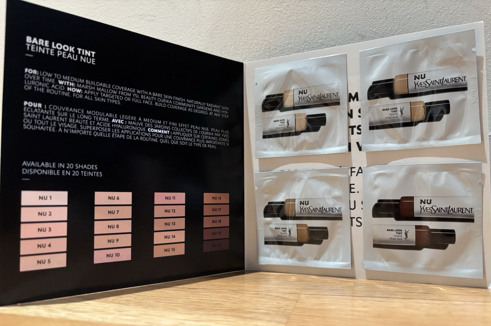 NWT NU YSL Makeup Hybrid Samples 4-pack.