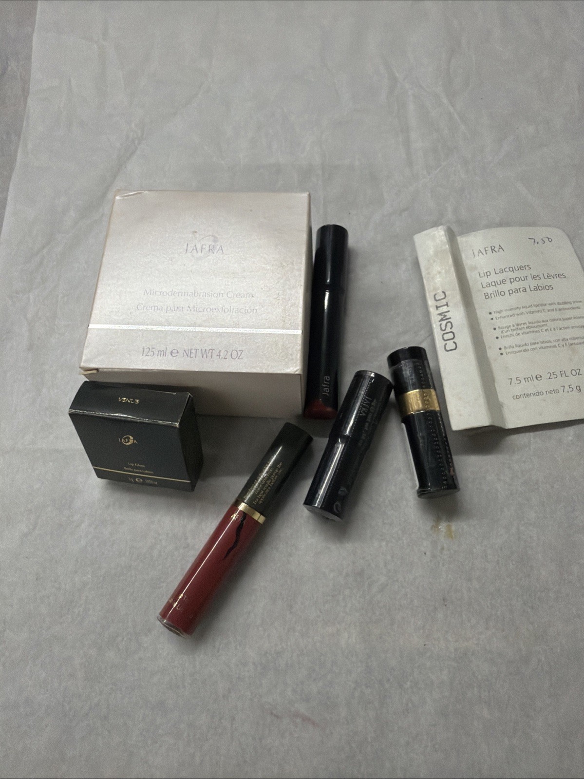 Vintage Jafra & Revlon Makeup Lot NOS New Old Stock Sealed Berry Rich Amaretto