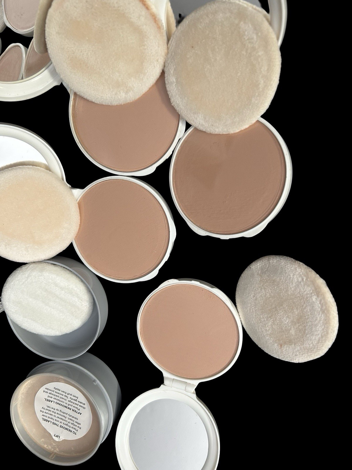 15pc Lot NEW VTG Cosmetic Compacts Mirror Powder Lipstick Lashes Nail Polish Kit