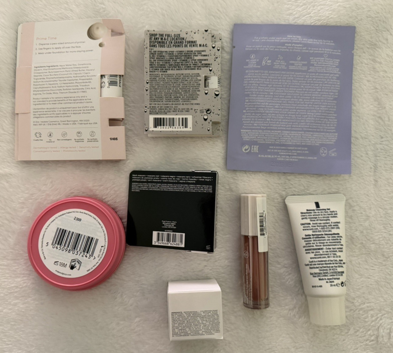 Mixed Assorted Beauty Products Makeup Skincare 40-Pc Lot Mini Travel Sample +Bag