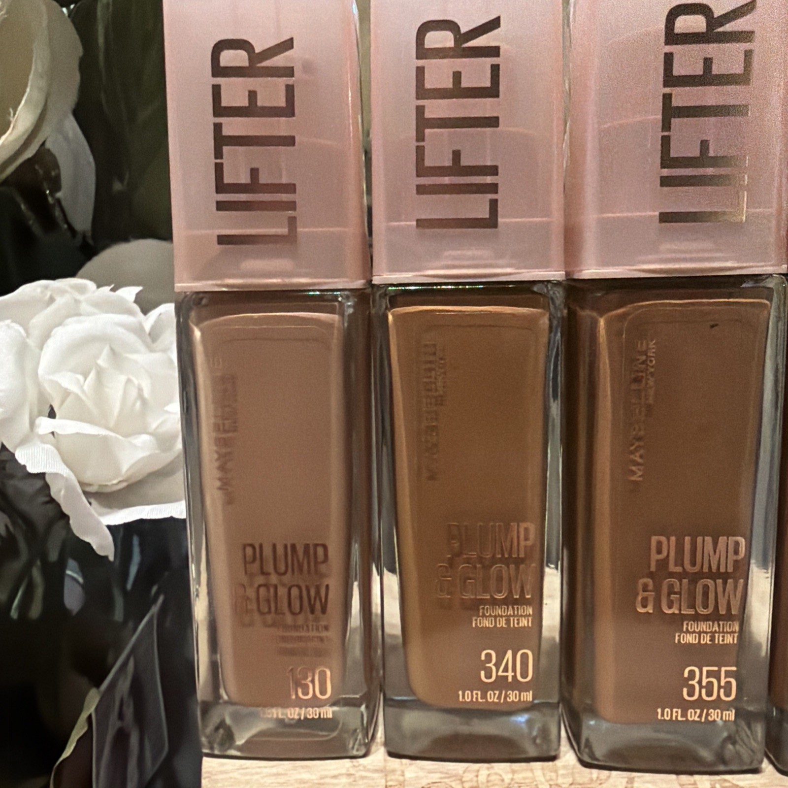 Maybelline Plump And Glow Lifter Foundation Makeup Bundle Lot of 5 NEW
