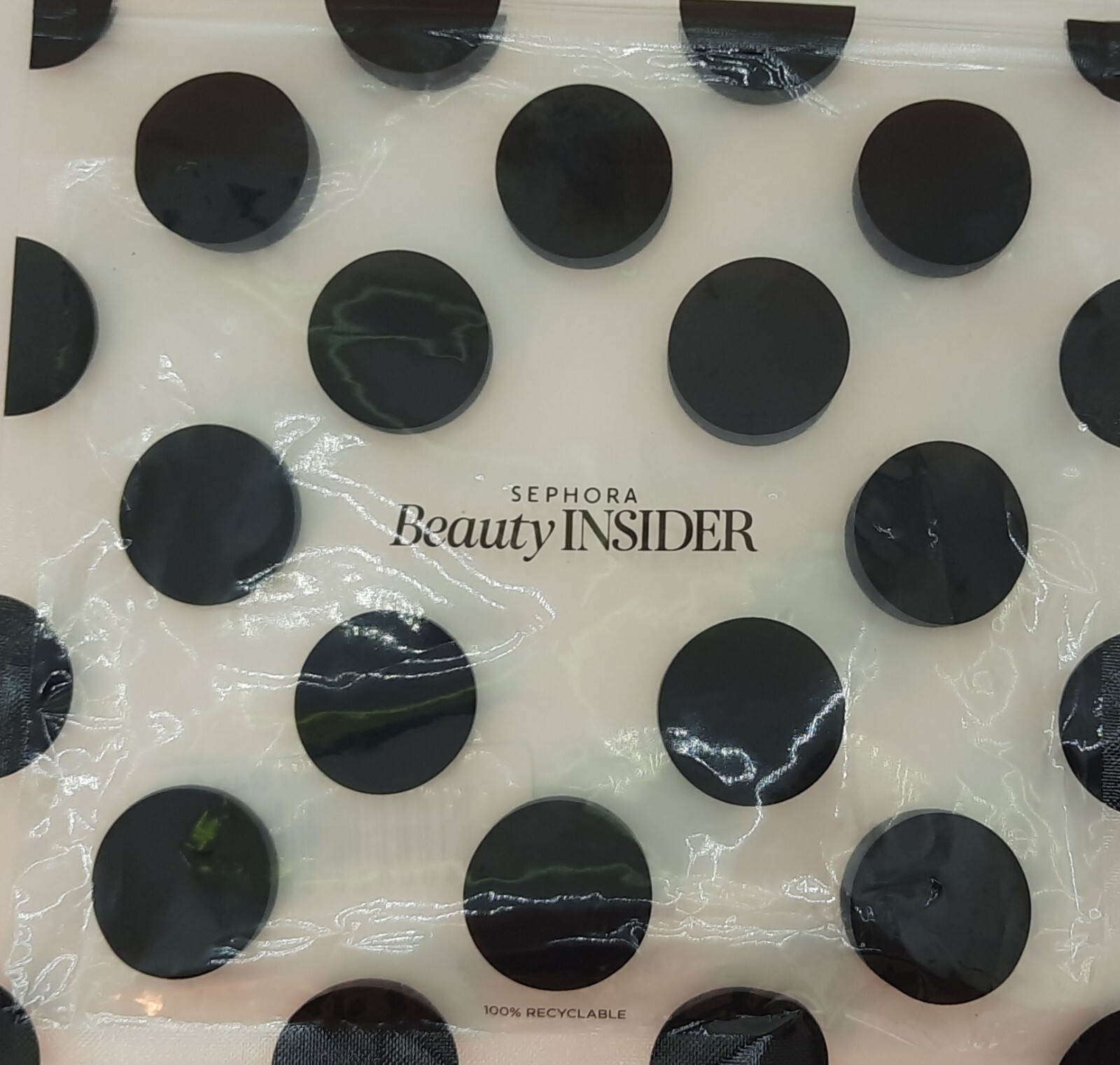 Brand New Sephora Beauty Insider Deluxe Samples Gift Set Black Dot Bag