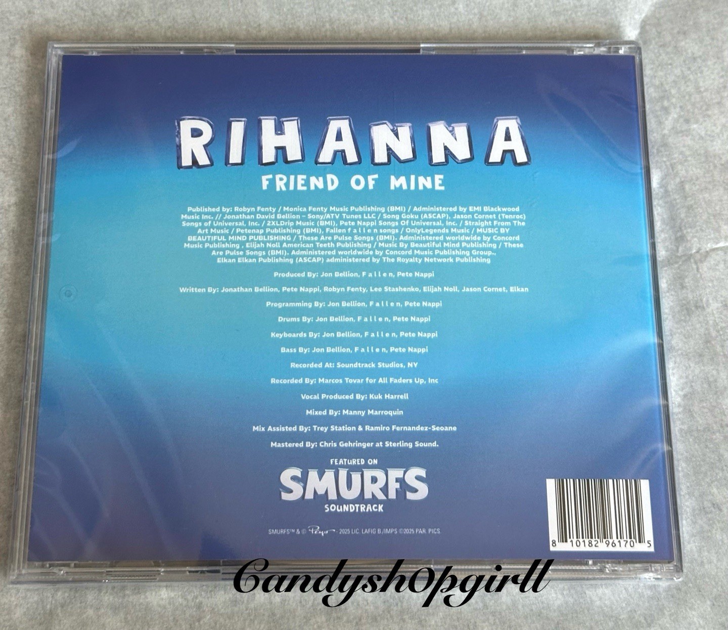 FENTY BEAUTY x SMURFS LIMITED EDITION The Smurfette Collection W/CD Soundtrack