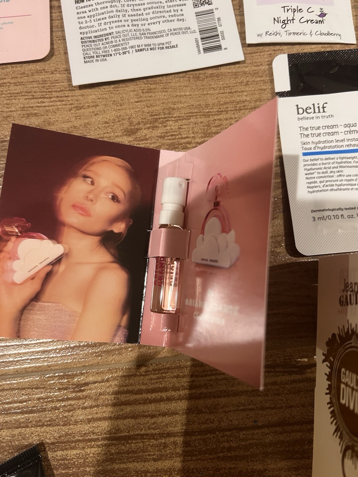 Travel/ Sample/ Full Sz Make Up, Prestige Perfume, Hair Skin LOT 22 Pc & Pouch P
