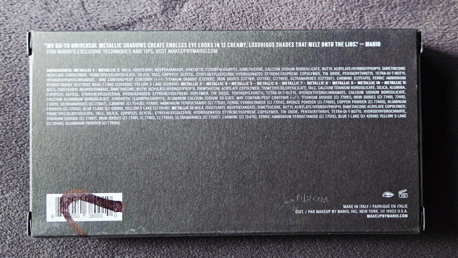 MAKEUP BY MARIO Master Mattes Eyeshadow Palette 12 x 0.03 oz/ 1 g New In Box 🎨