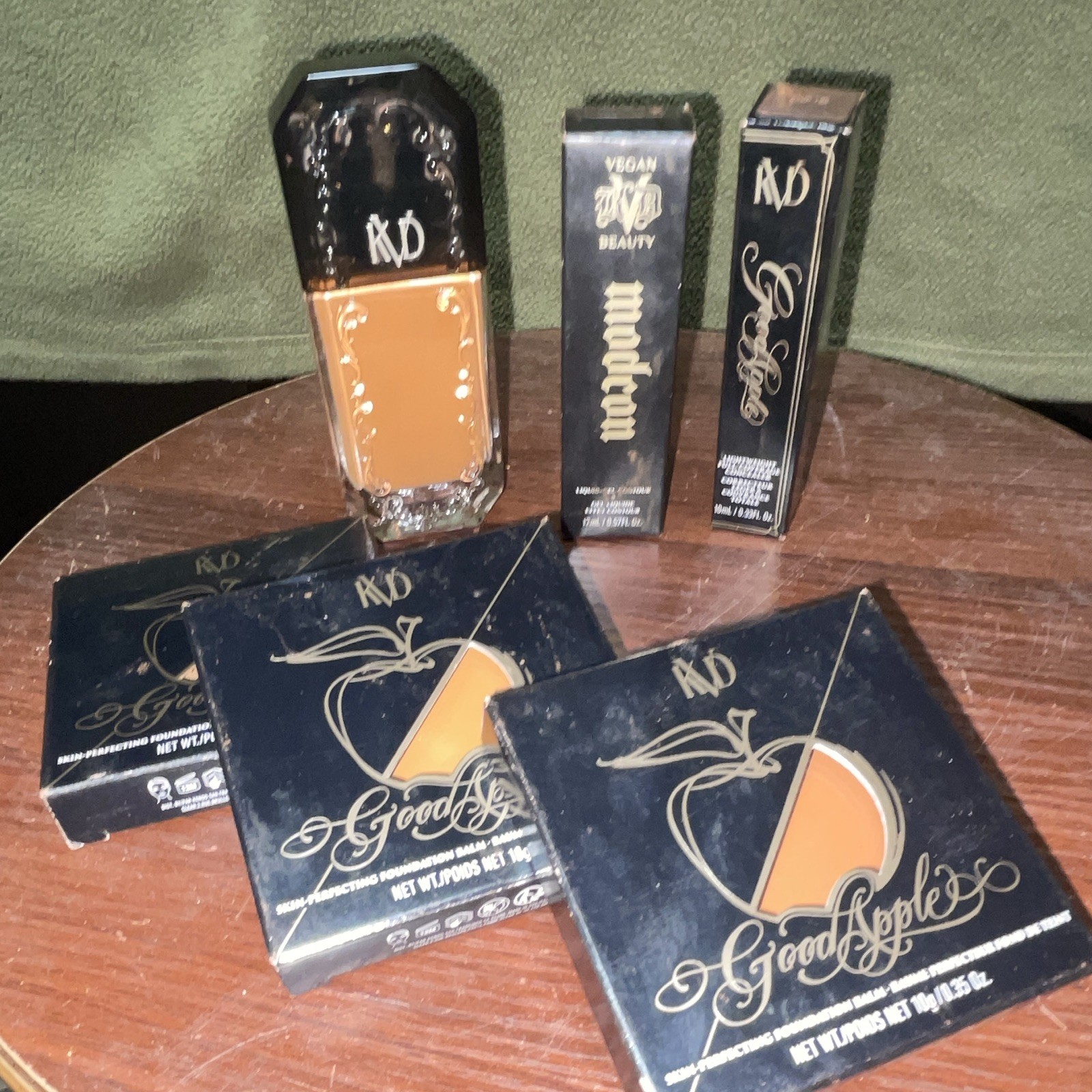 KVD Beauty Full Size Vegan Makeup Lot: Good Apple Foundation Balm + Concealer