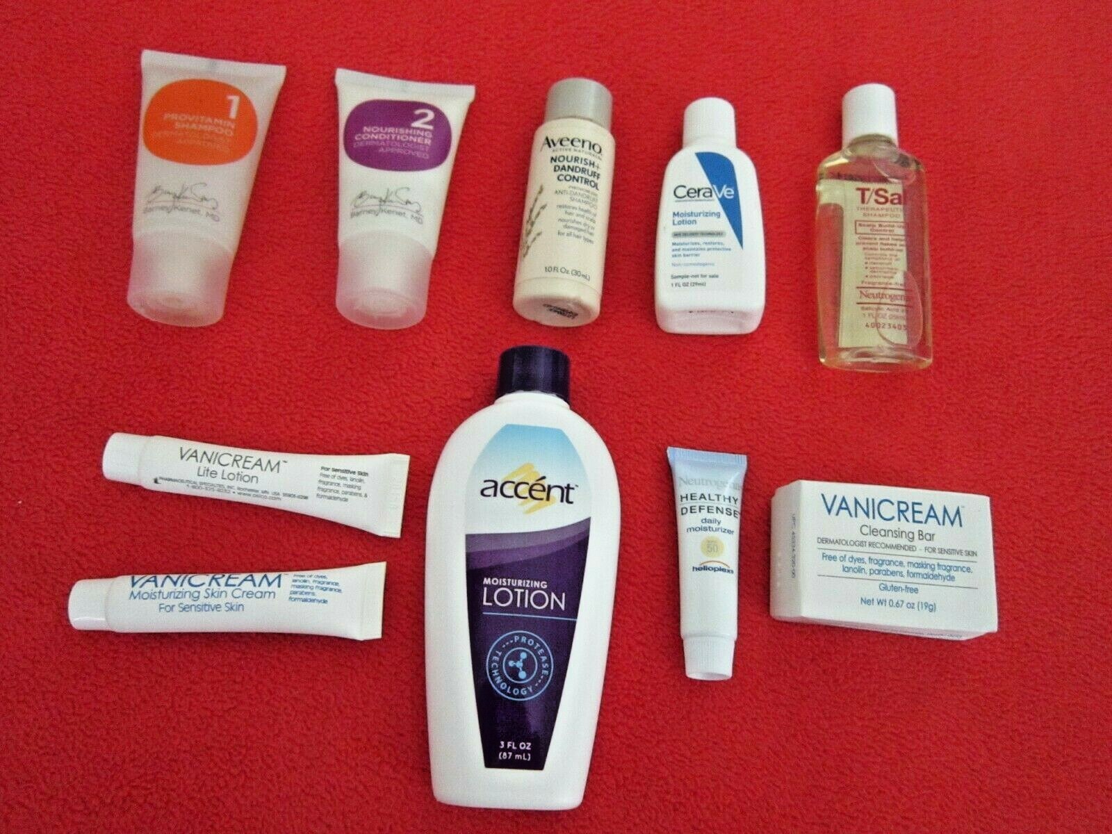 Travel Sample Size Shampoo, Conditioner, Moisturizers, Cleansing Bar 10pcs 1#6