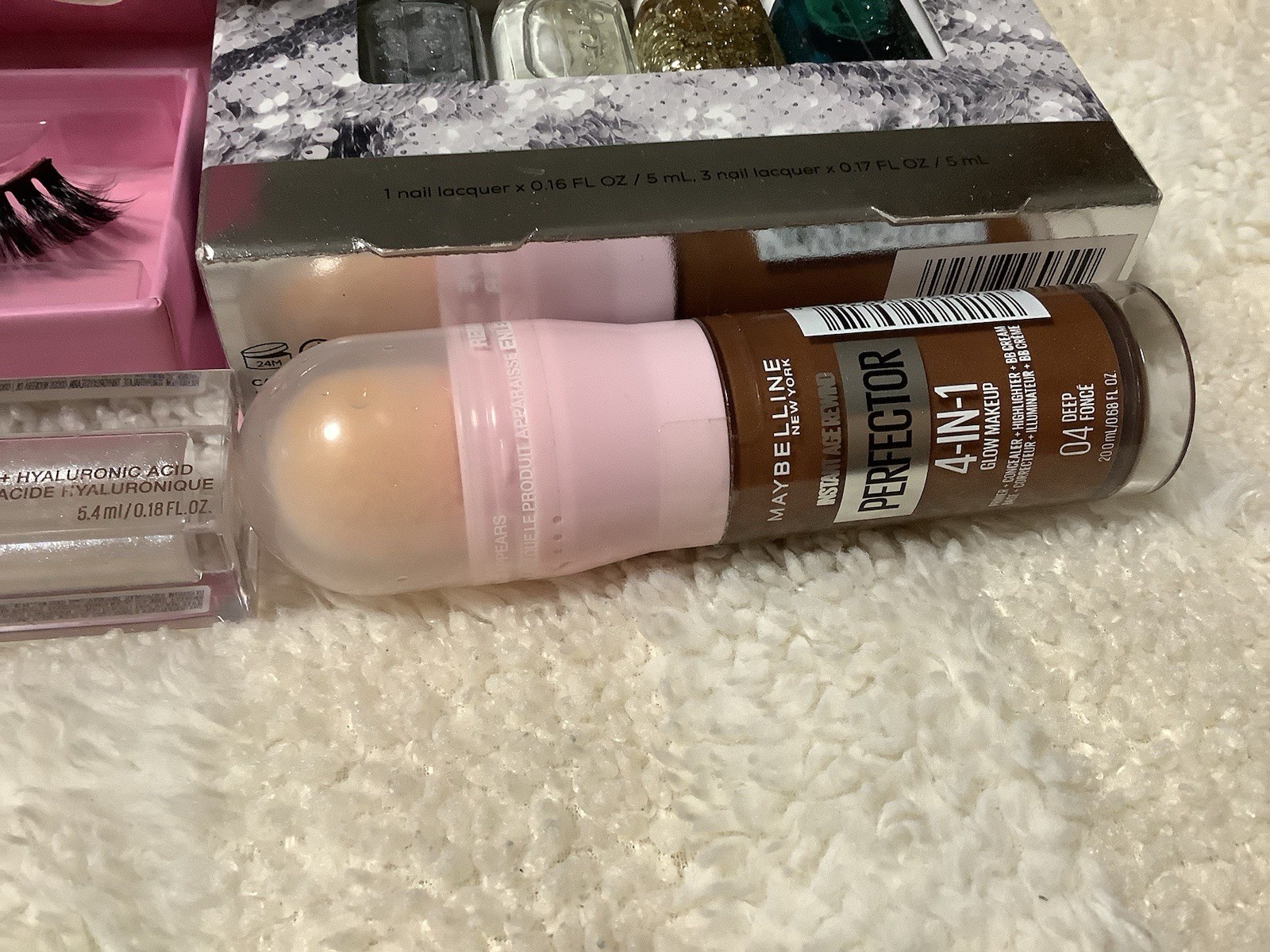 Essie, Maybelline Full Size Nail Polish, Lifter Gloss, Perfector, False Eyelash…