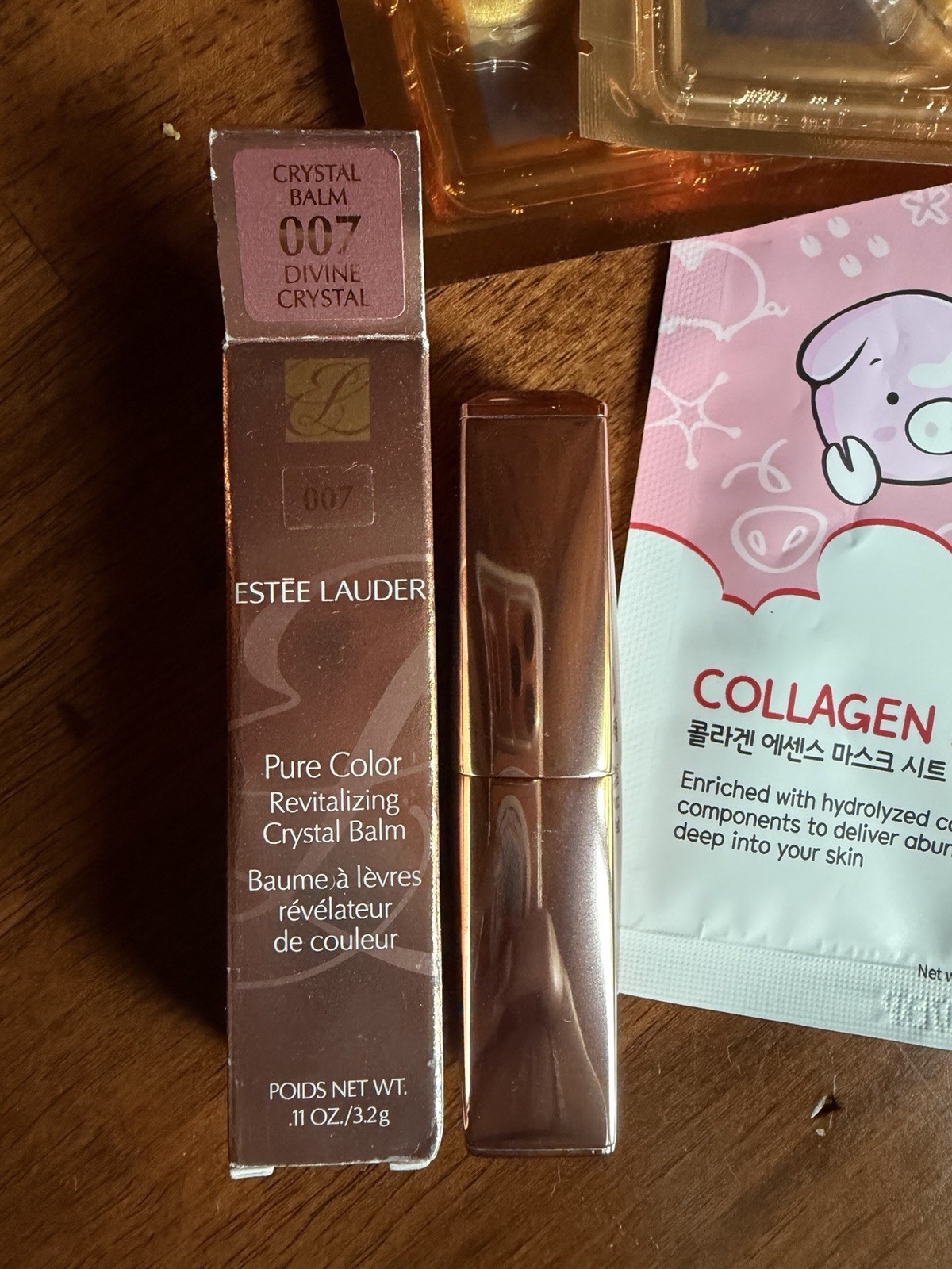 Valentino Pink Gloss Estée Lauder Lipstick Face Eye Mask Skincare Makeup Bundle
