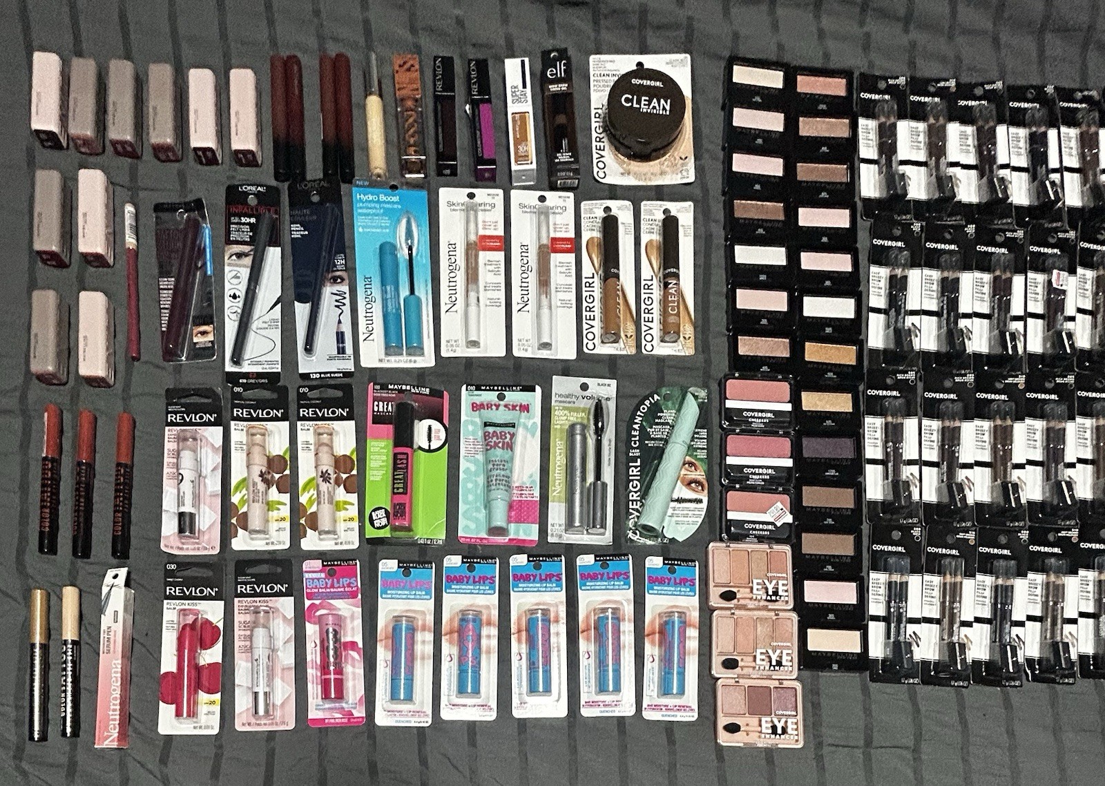 Wholesale Mixed MAKEUP Maybelline CoverGirl Revlon Neutrogena Lot Of 129 PCS! 🔥