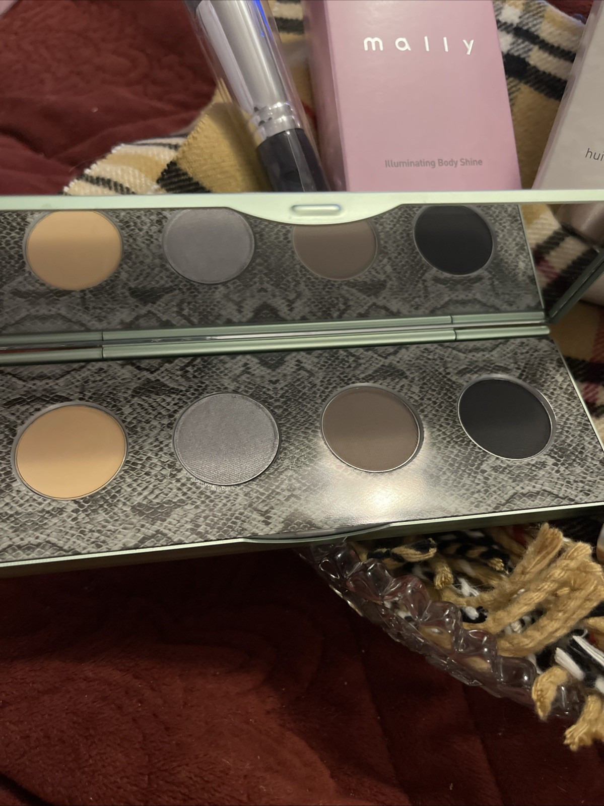 12pc MALLY Makeup ,shine, Glow, Lip, Concealer, Primer, Blush, Foundation, Clean