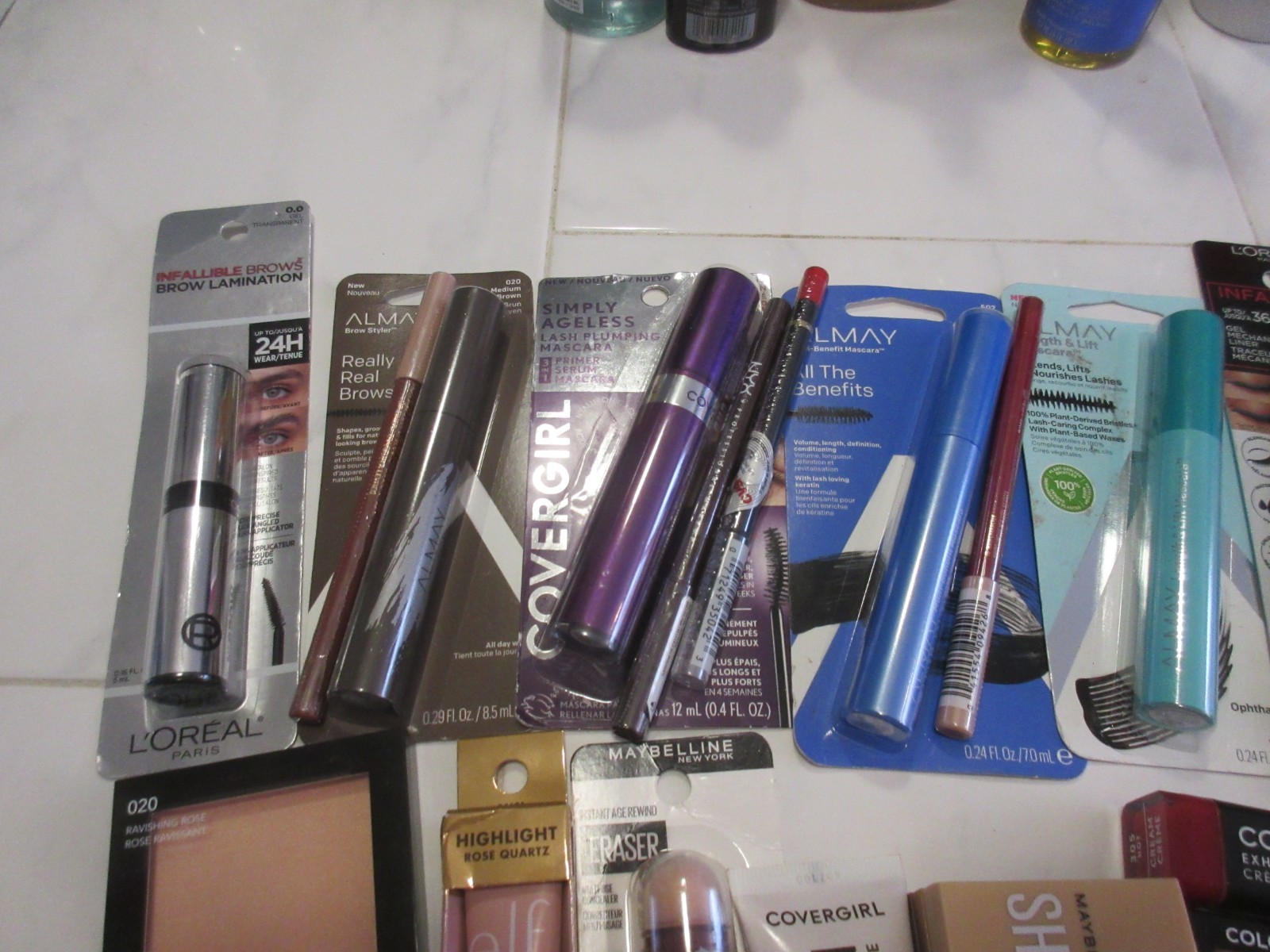 Make up lot 25pcs Maybelline, L’oreal, Elf, Cover girl, Revlon etc. Group 7