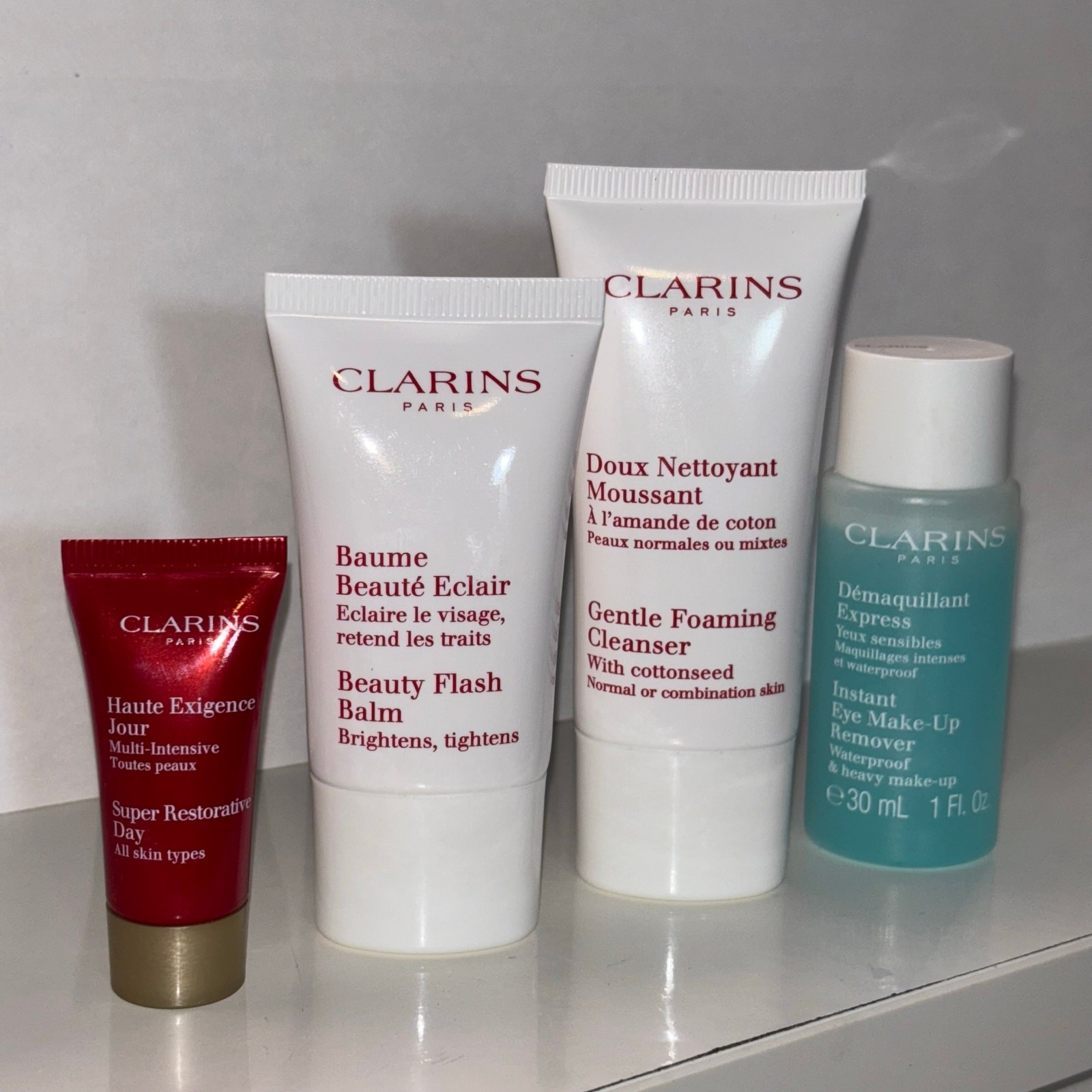 Clarins Skincare & Makeup 5-Piece Bundle – Full & Travel Sizes