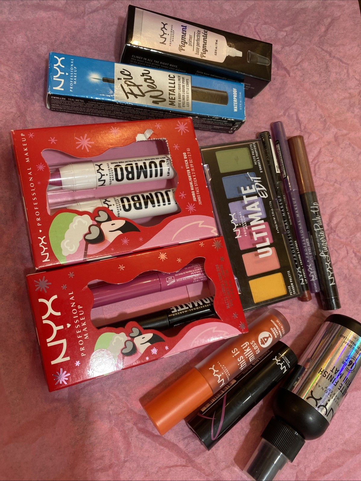 ❣️ NYX Makeup Cosmetic Bundle Lot 11 Pc Beauty Gift Set Lip And Eye FREESHIP❣️