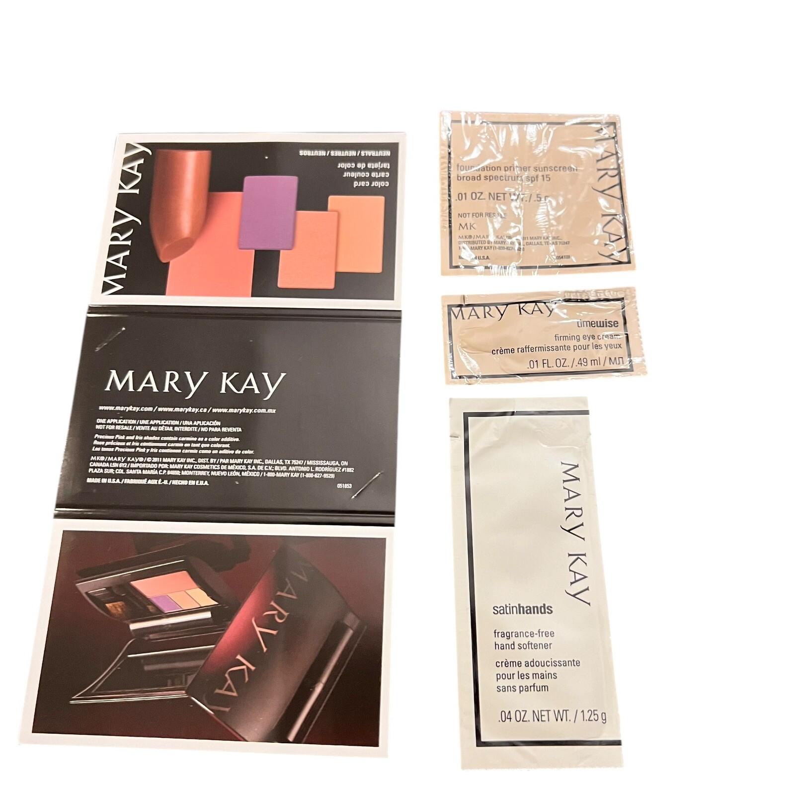 Mary Kay Lot Assorted Samples New & Discontinued Colors Single Use Travel #105
