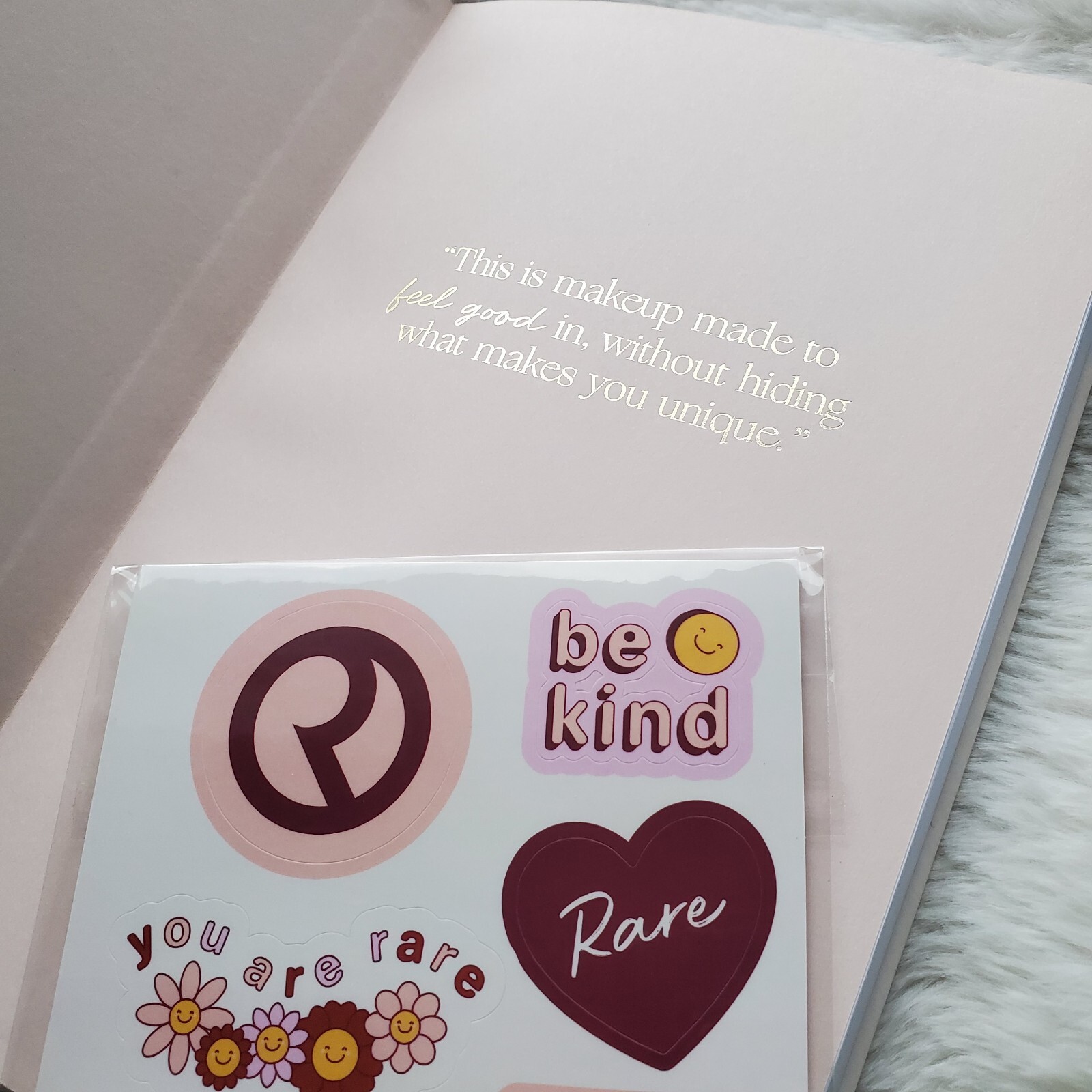 Rare Beauty By Selena Gomez Journal/Notebook, Stickers, Pin and Backpack NEW