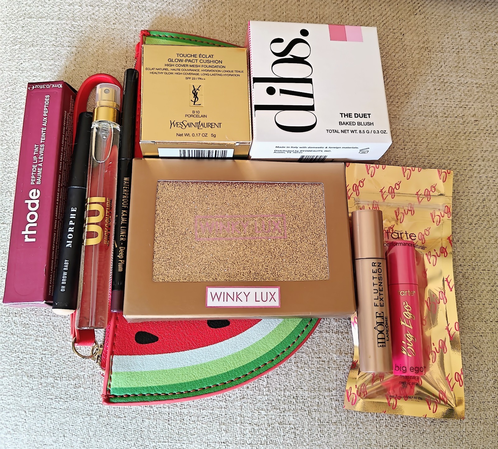 Beauty Bundle Feat: YSL, Lancome, Rhode, Tarte, Morphe, Dibs, Winky Lux & Juicy