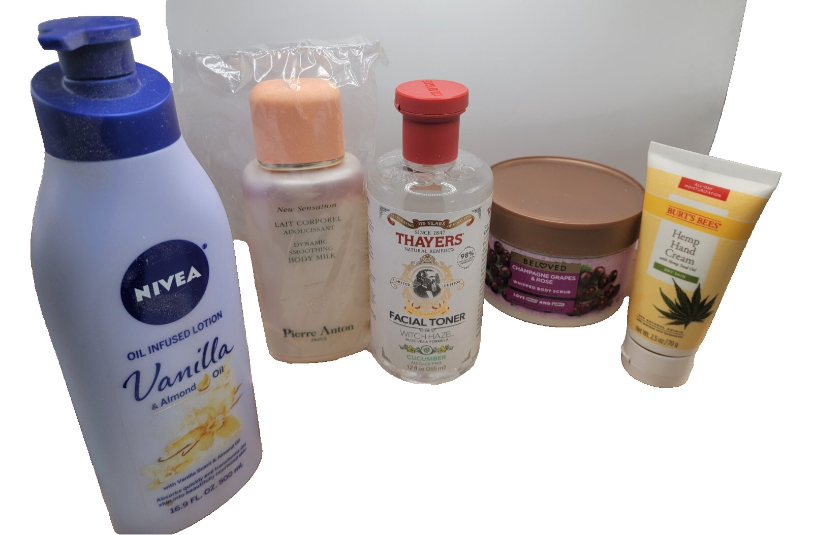 Nivea, Burt’s Bees, Thayers & More Mixed Makeup 5 PIECE Lot – New / Unused