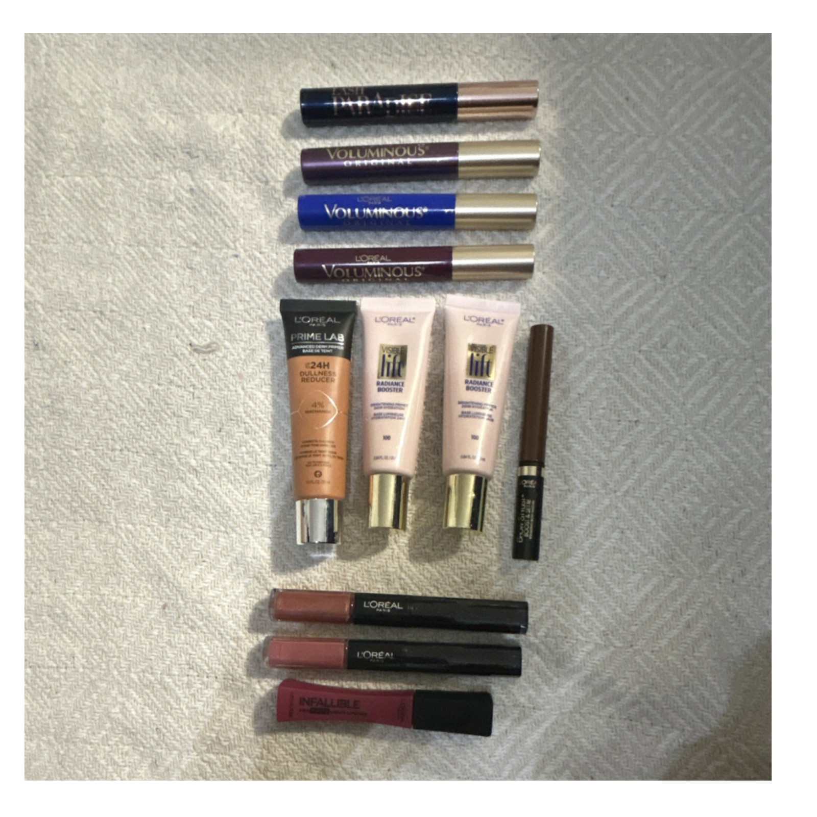 L’Oréal Makeup Lot Prime Lab, Visible Lift, Voluminous, Lash Paradise