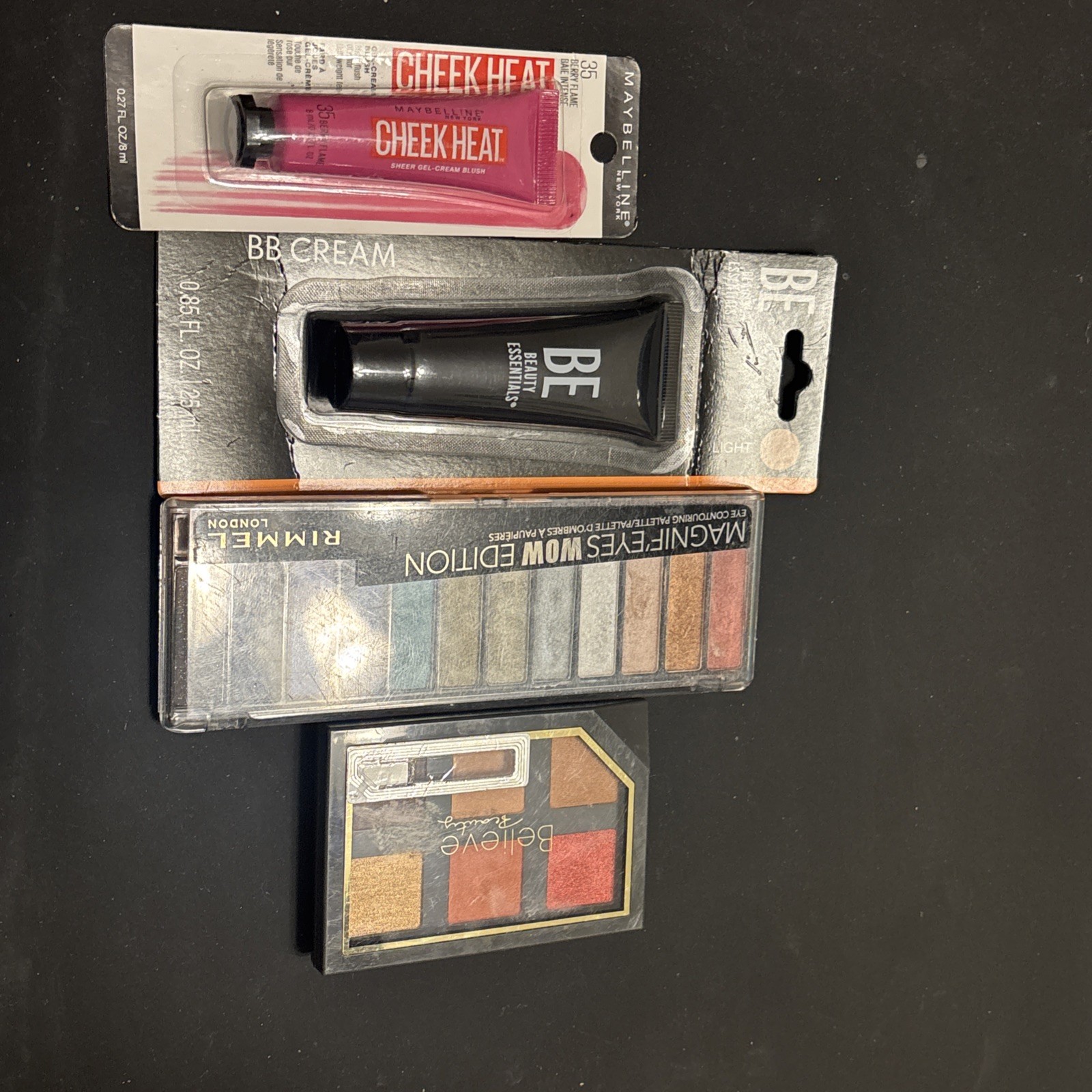 New Makeup Lot 4 Maybelline Cheek Heat BB Cream Rimmel Believe Beauty