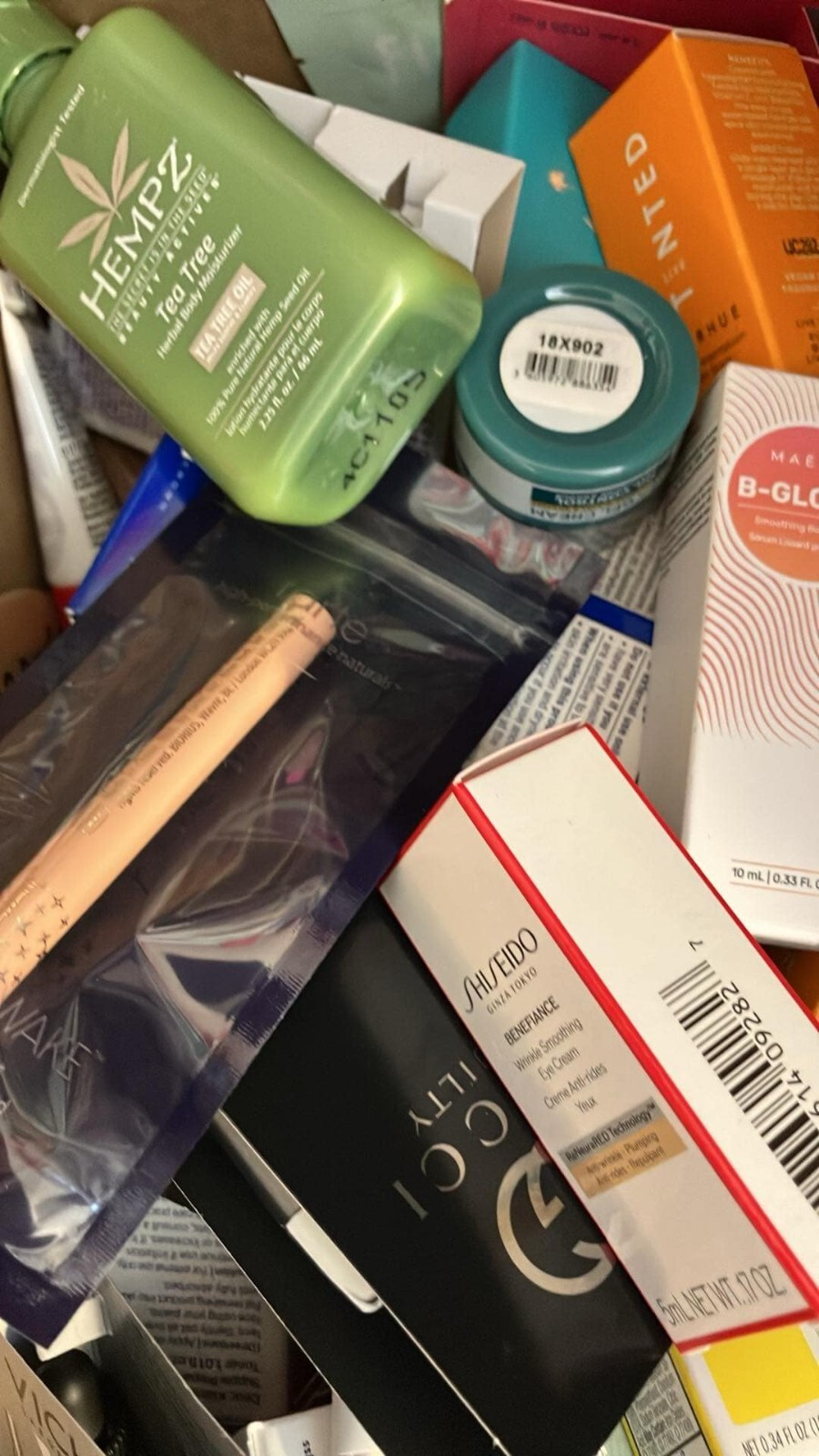 High end Lot 10 DELUXE / TRAVEL size skincare, makeup fragrance & hair samples.