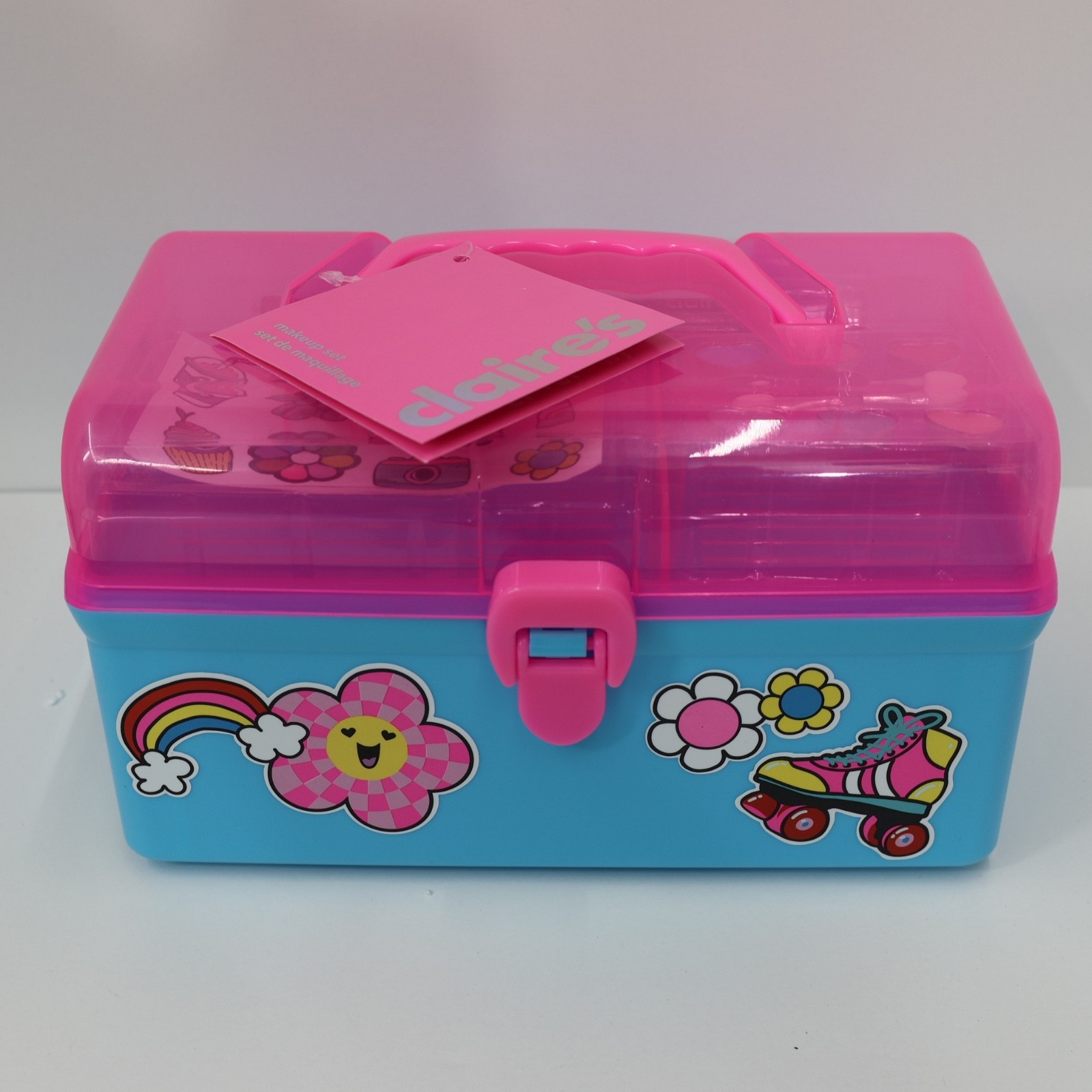 Claire’s Gift Set Bundle Eyeshadow Makeup, Lip Gloss & Stickers