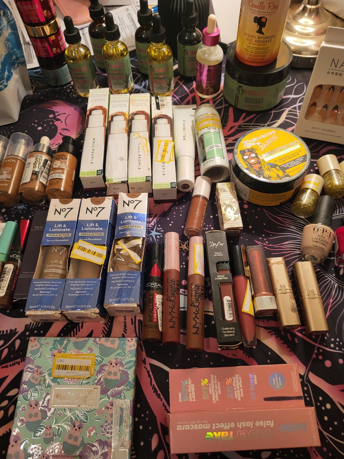 Mixed Beauty & Hair High End Bundle- Brown&Dark Skin Colors Predominantly