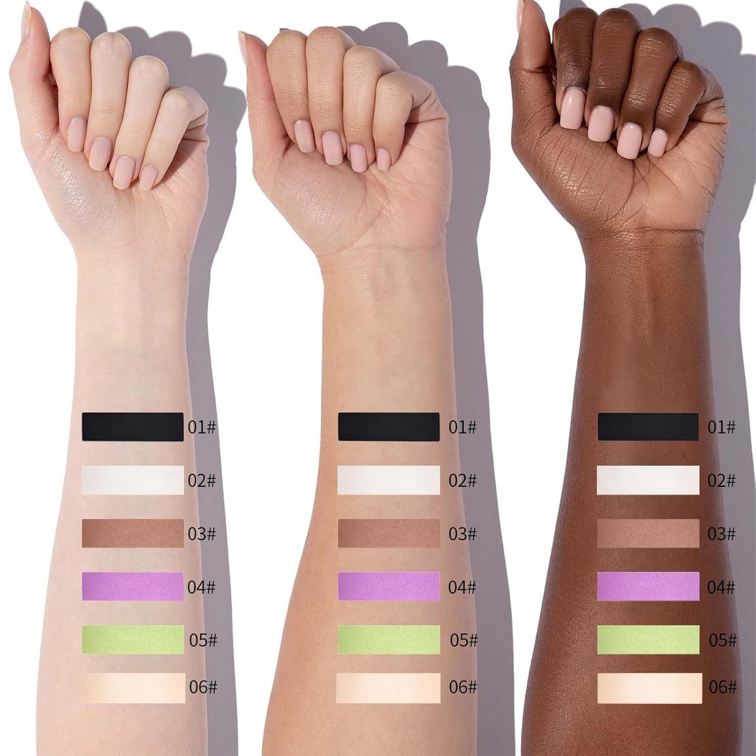 Erinde Single Beige Matte Eyeshadow Palette, Velvet Eye Shadow Compact Powder Pr