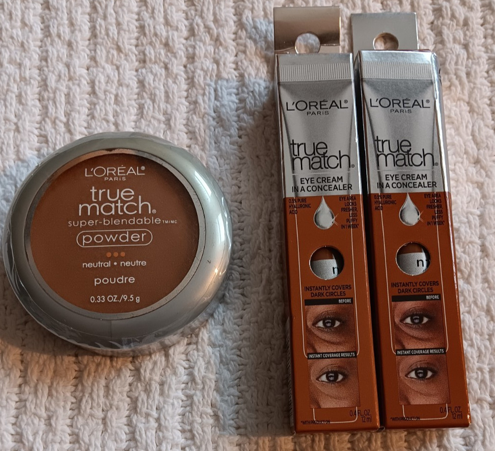 L’Oreal Paris True Match N 7-8 Dark Concealer N8 Cappuccino Neutral Powder Lot