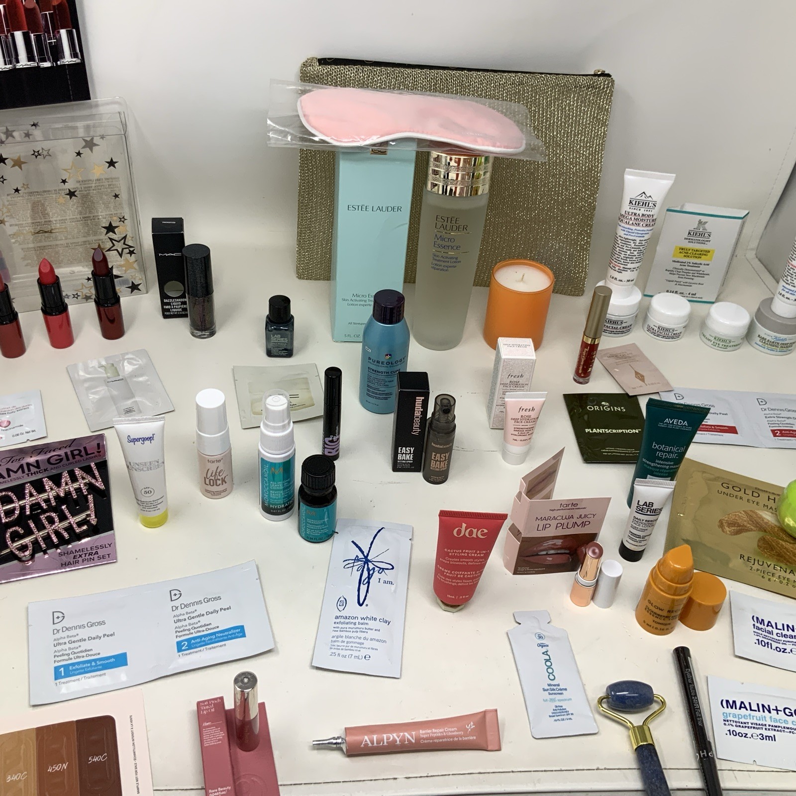 Huge Lot Of 58 Pieces M.A.C & Kielh’s Full, Travel & Sample Size