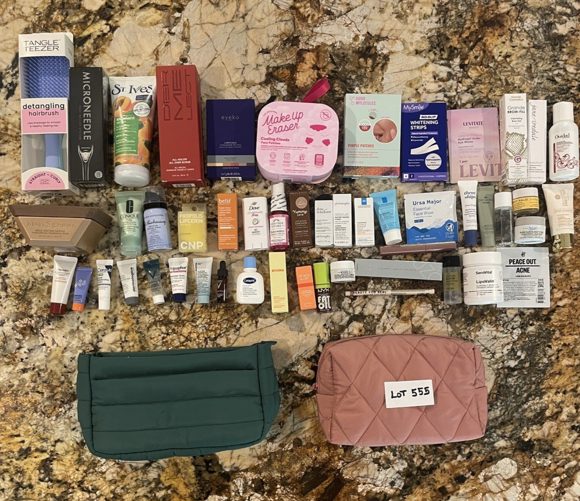 Huge 50+ Beauty Makeup Skincare Lot Full & Deluxe Sample Sz Ulta Sephora Lot 555