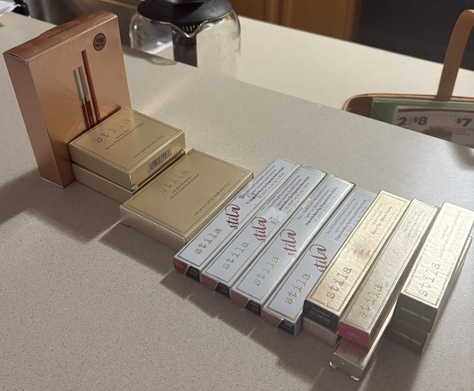Stila Cosmetics Full-Size Luxury Makeup Set: Lip, Eye & Face – 14 New Items