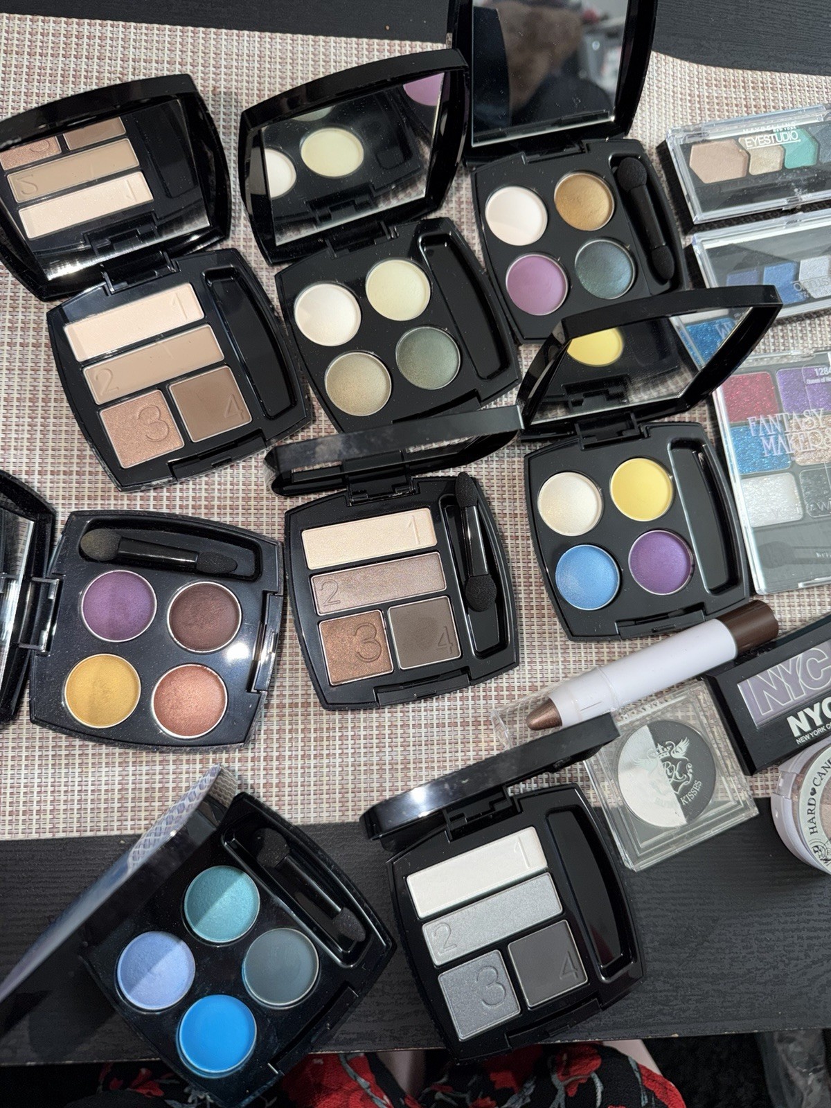 Mixed Makeup Lot Avon Loreal Almay CoverGirl Wet n Wild Eyeshadow Collection