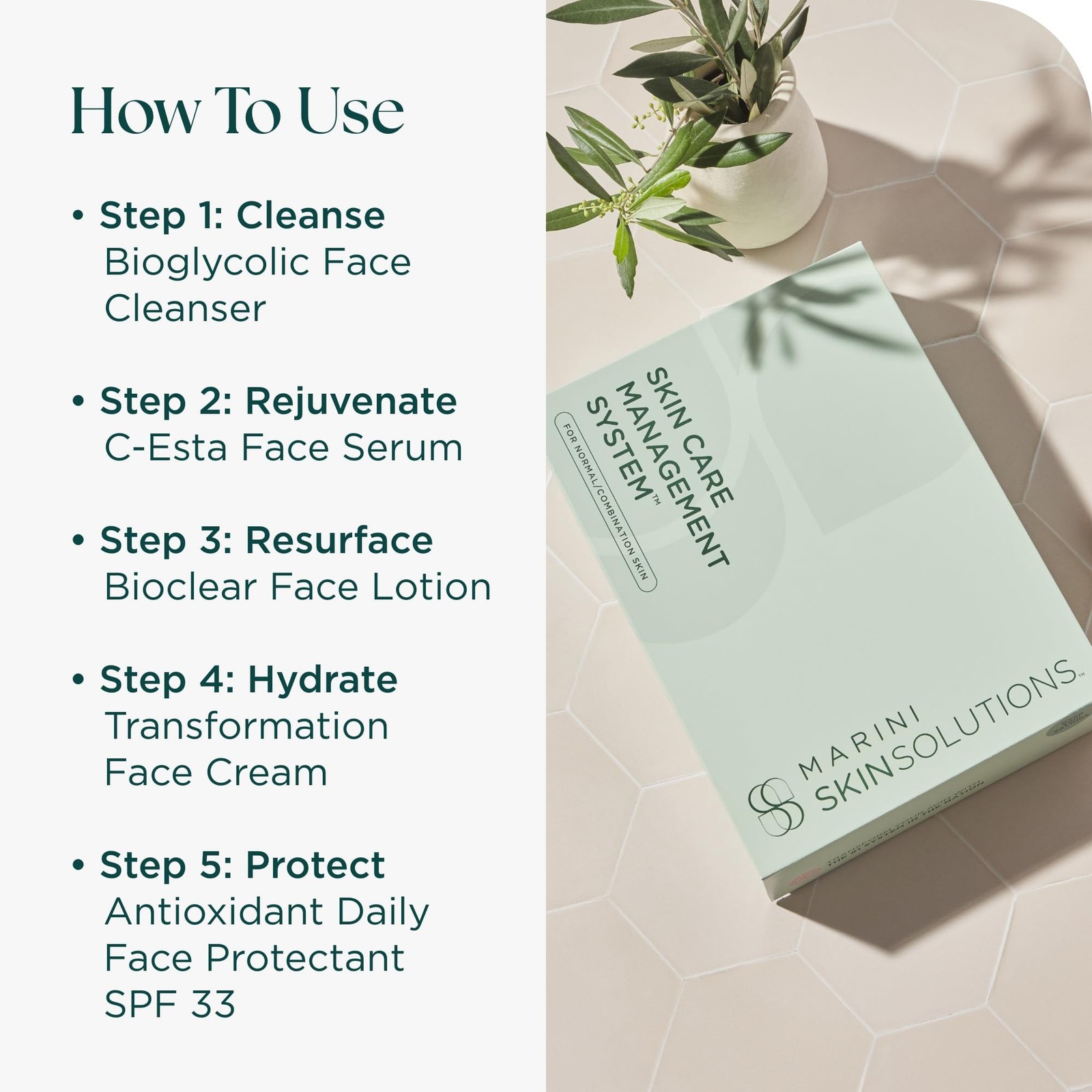 Marini SkinSolutions Travel Size Starter Skin Care Management System, Normal …