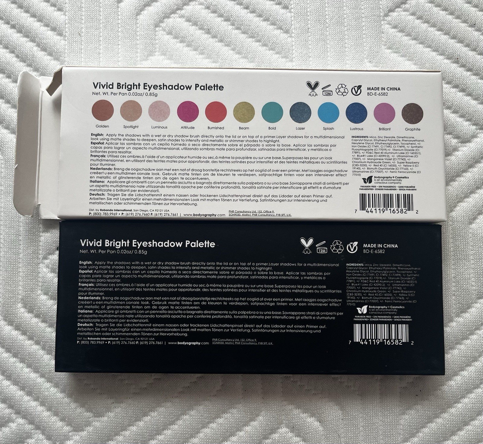 Bodyography Full Size Paraben-Free Makeup Lot: Palettes, Cosmetology Set