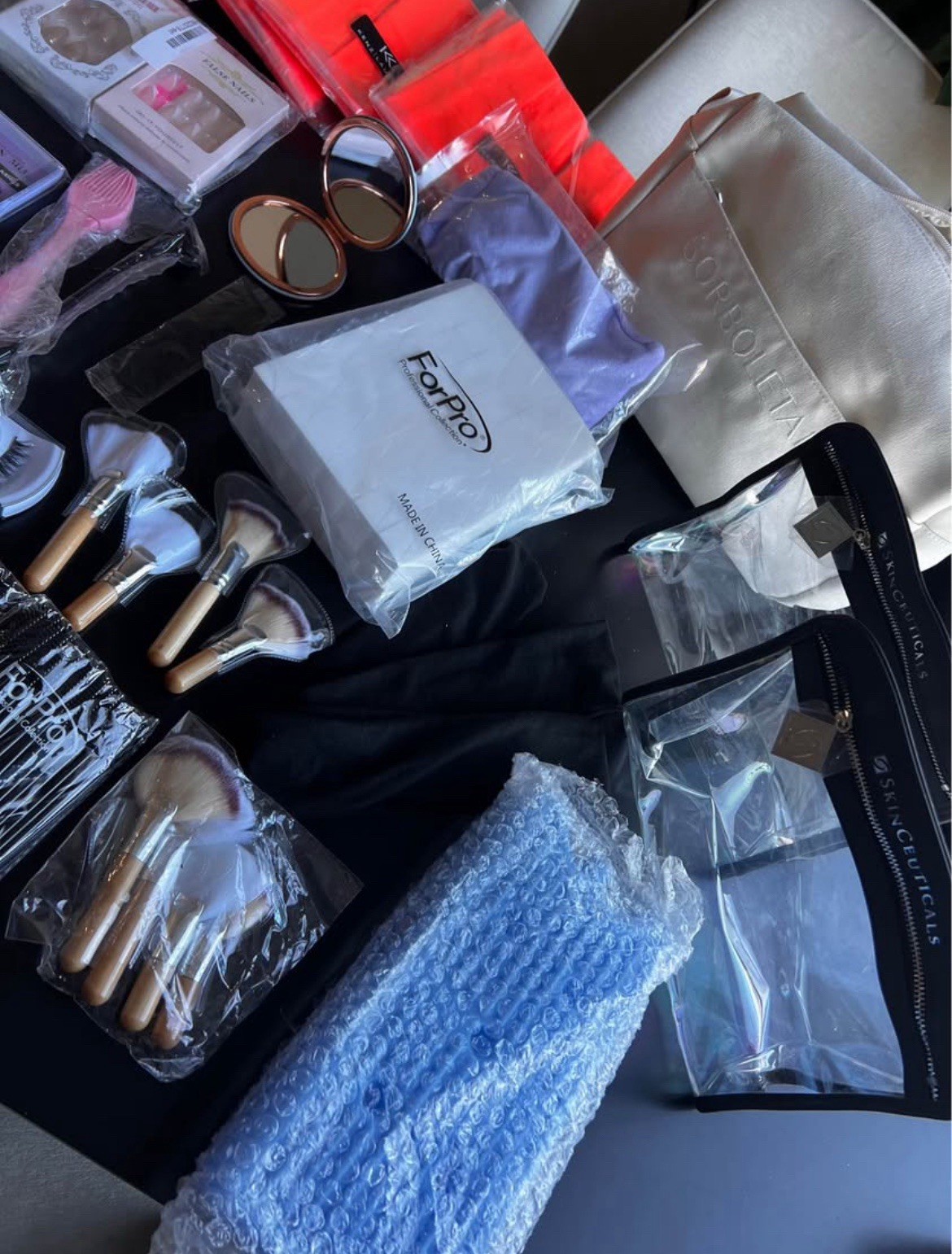 Mixed Lot Nails, Makeup Brushes, False Lashes, Hair Accessories, Etc