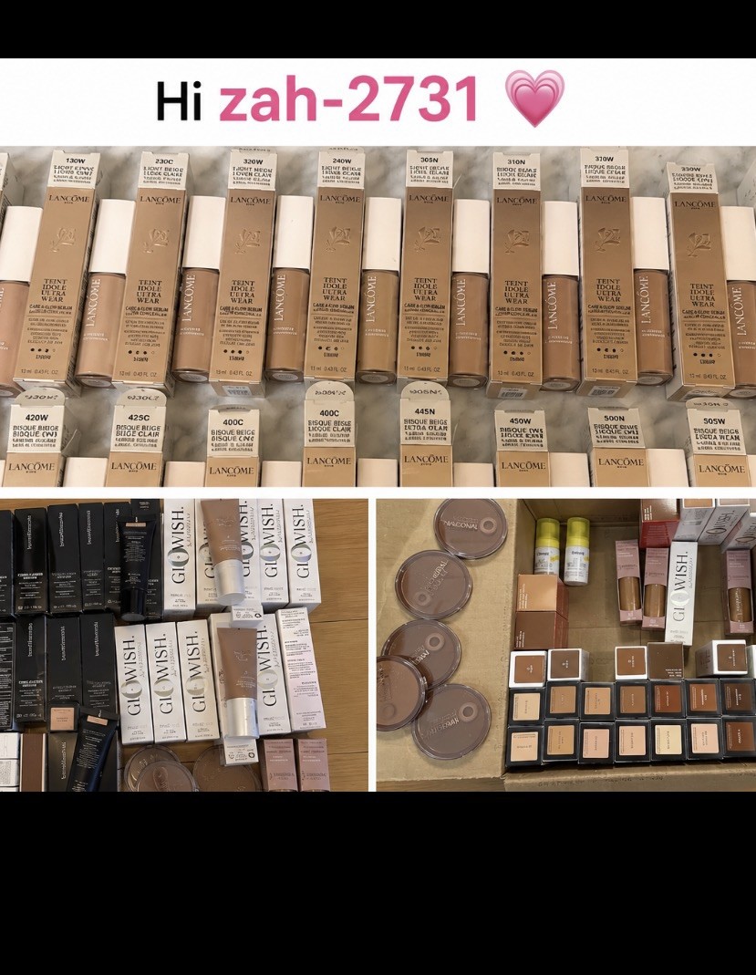 Beauty Makeup Foundation Lancôme Huda Milk Bareminerals Reseller Lot 125 Pieces
