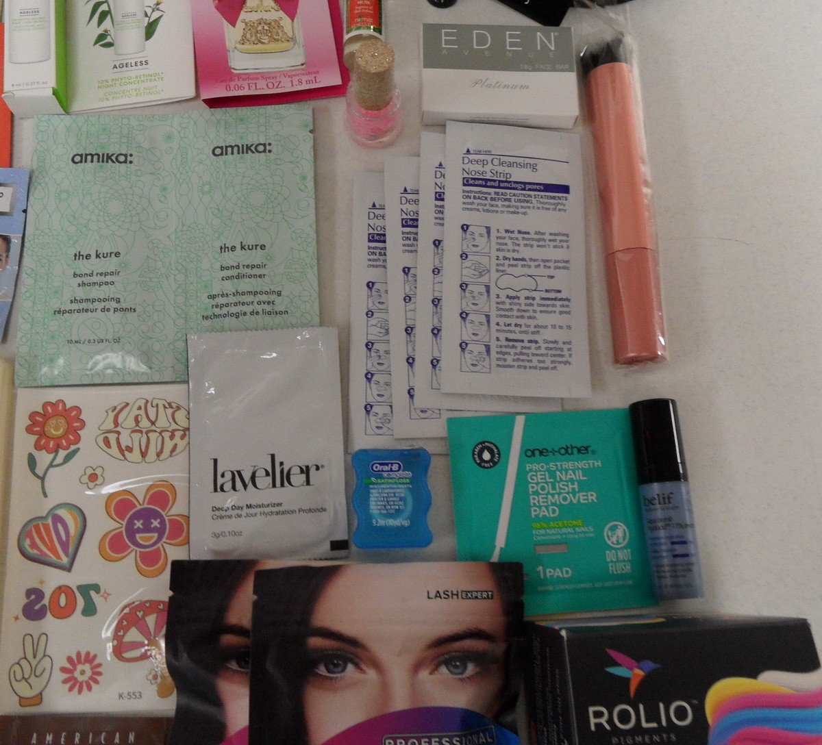 75+ PCS MAKEUP SKINCARE HAIR BEAUTY PERFUME DELUXE LUXURY FULL SAMPLE TRAVEL LOT