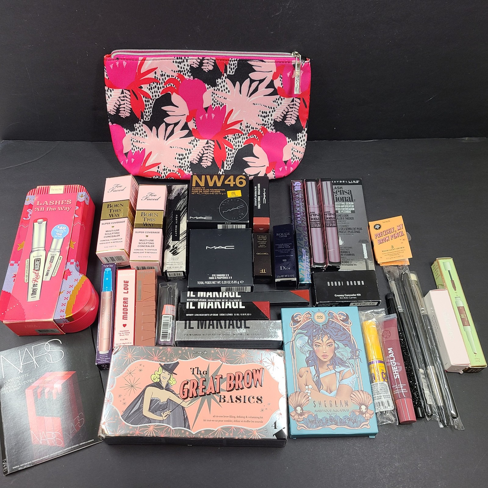 30 Pc Bundle Makeup MAC Fenty Too Faced Dior Tarte Pixi Tom Ford Bobbi Brown +++