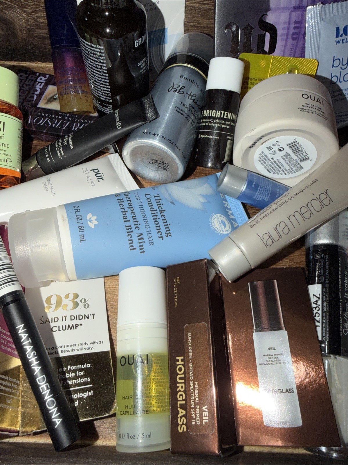 Lot of 30 Deluxe / Travel Size Hair, Skin Care, Makeup Beauty Product Samples AA