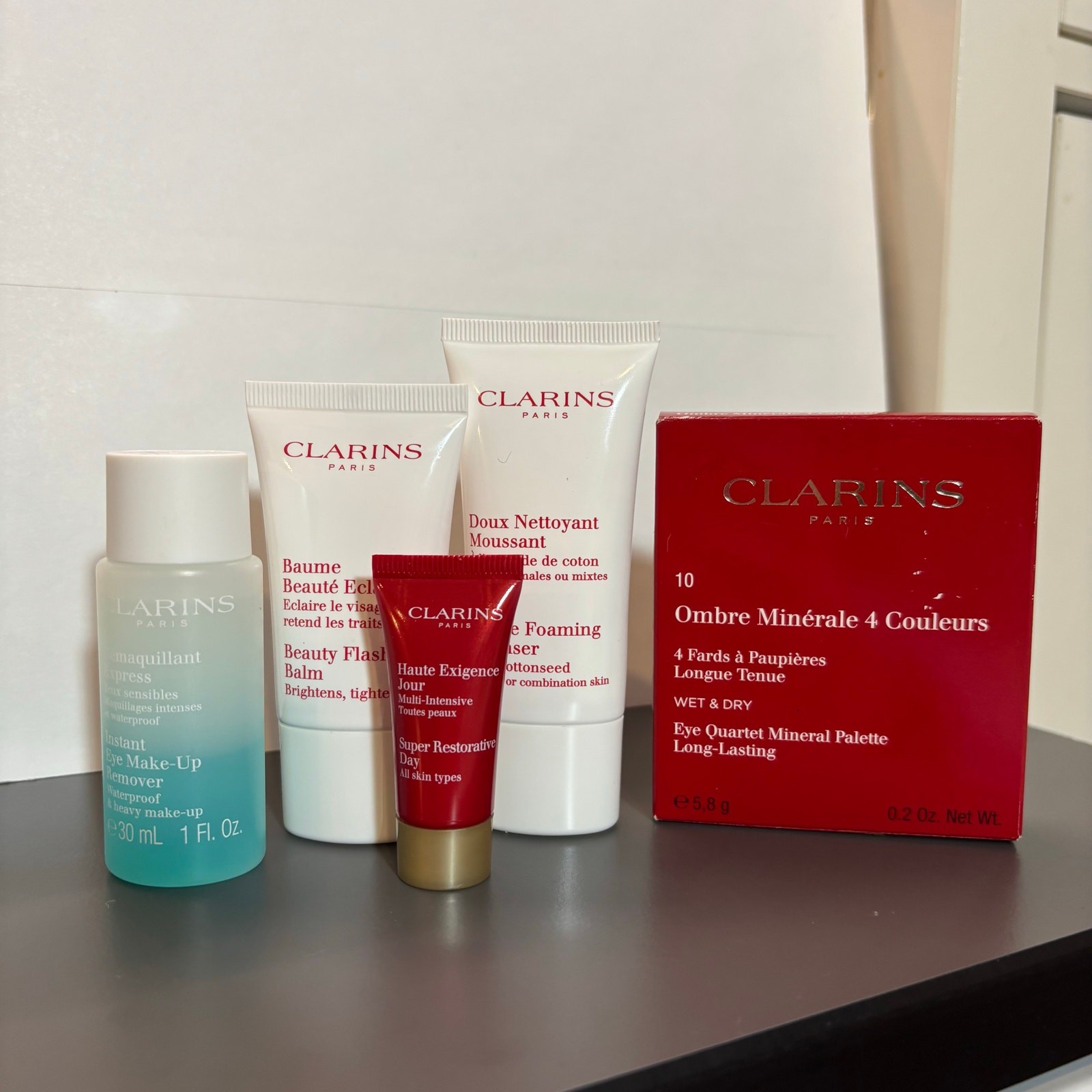 Clarins Skincare & Makeup 5-Piece Bundle – Full & Travel Sizes