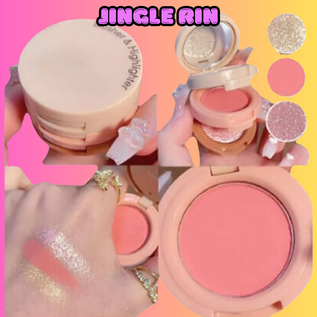 3-IN-1 MAKEUP PALETTE HIGHLIGHTER BLUSH & EYE SHADOW 1PCS 30G 2PCS FREE SHIPPING