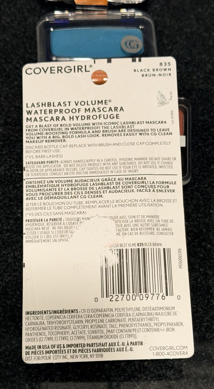 Y2K CoverGirl Makeup Lot 5 Sealed Discontinued Mascara Blue Shadow Blush Eyebrow