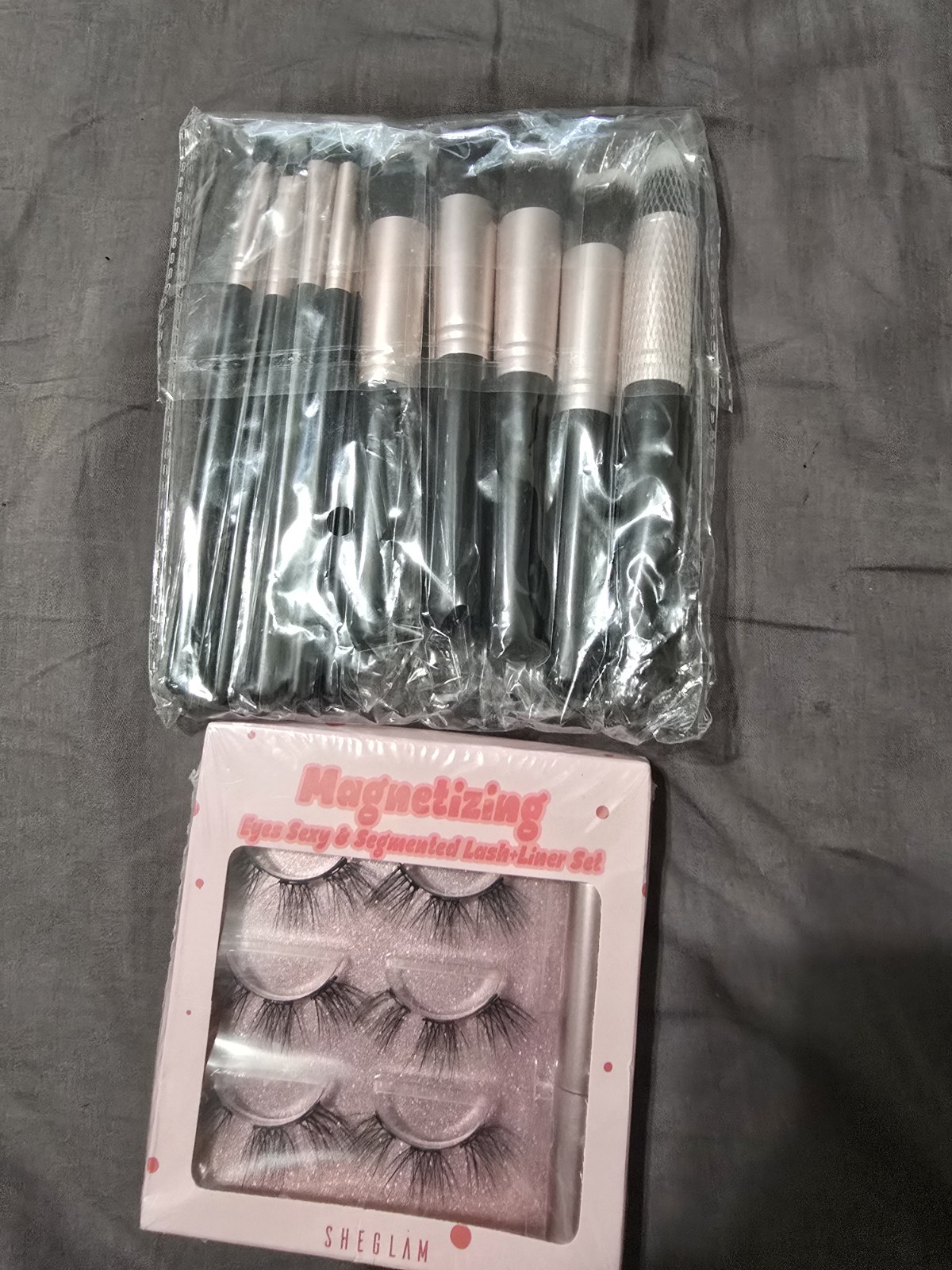SHEGLAM Magnetizing Lash & Liner Set with 10-Piece Makeup Brush Set – NEW