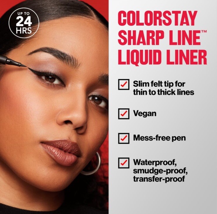 Revlon Colorstay Dramatic Wear Liquid Eye Pen New Sealed 003. Blackest Black.