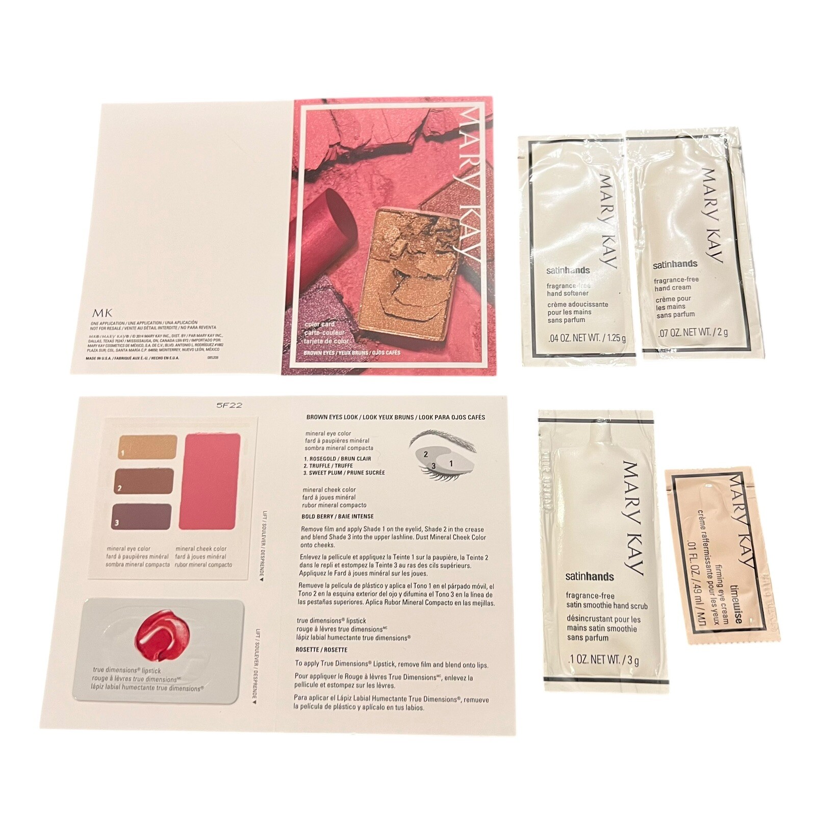 Mary Kay Lot Assorted Samples New & Discontinued Colors Single Use Travel #108